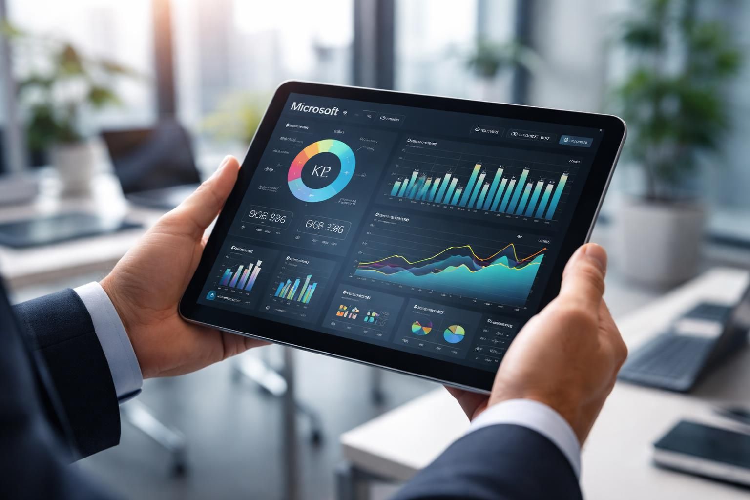 découvrez le tableau de bord kpi managers optimisé pour tablette tactile microsoft, offrant une surveillance en temps réel toujours active pour un suivi performant de vos indicateurs clés.