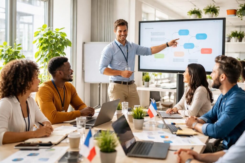 découvrez les avantages d'un onboarding en français pour faciliter l'intégration de vos employés, améliorer leur engagement et booster leur productivité dès le premier jour.