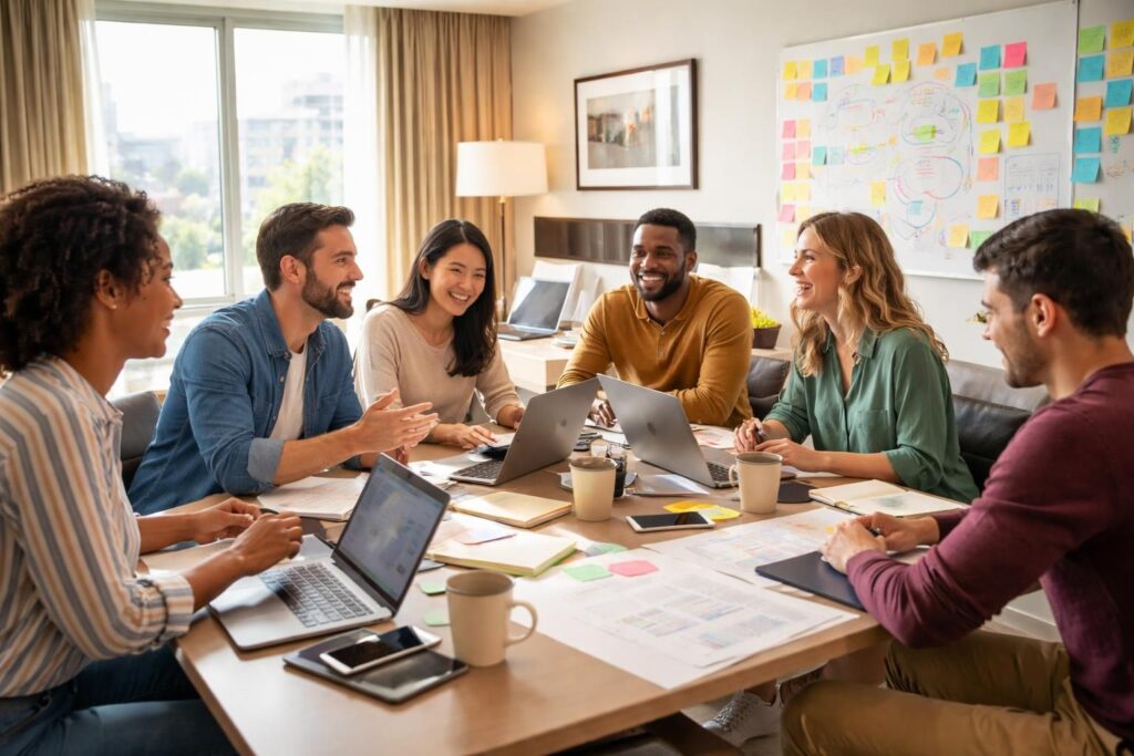 découvrez comment le partage de chambre lors des séminaires influence la créativité collective et favorise l'échange d'idées au sein des équipes.