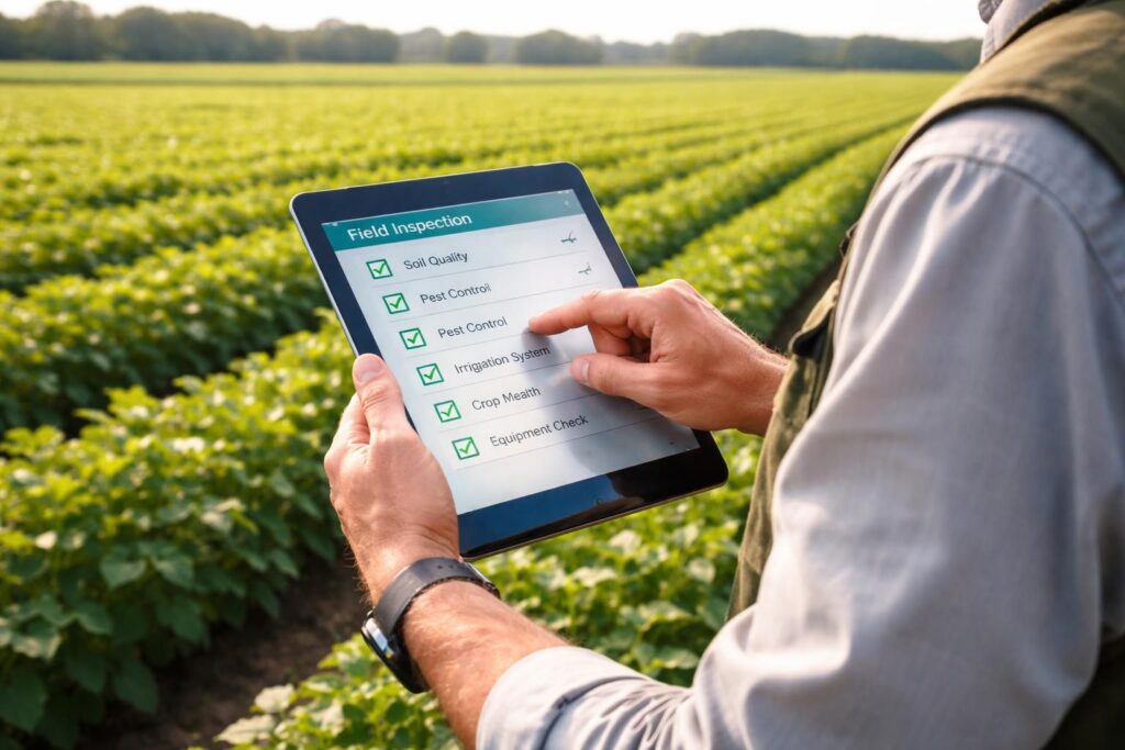 optimisez la qualité terrain grâce à nos audits et checklists numériques réalisés sur tablette tactile, pour un contrôle précis et efficace.